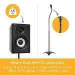 Universal Surround Sound Speaker Stands, Adjustable & Stylish