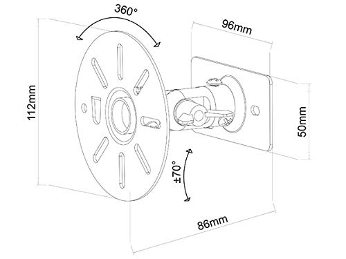Elevate Your Sound Experience with DRALL INSTRUMENTS 2-Piece Wall Mounts for Audio Speakers