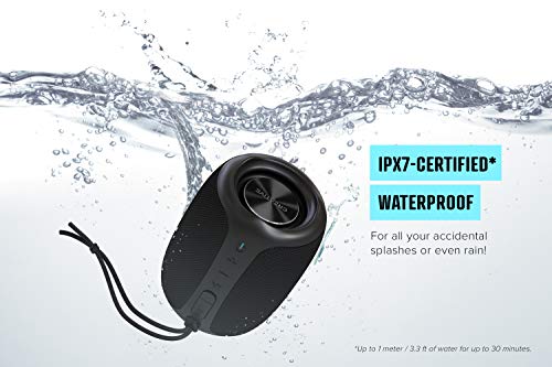 Portable Waterproof Bluetooth Speaker with Voice Control