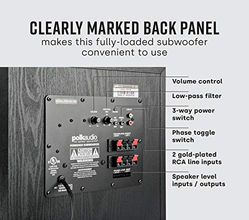 Polk Audio PSW108 Subwoofer - Explosive Sound