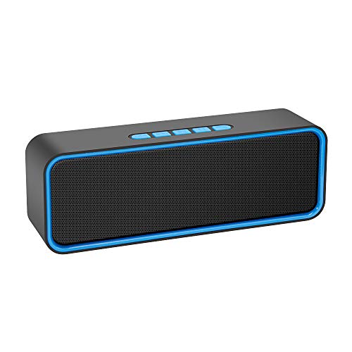 Portable Bluetooth Speaker with HiFi Bass (Blue)