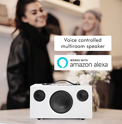 White Smart Speaker with Amazon Alexa