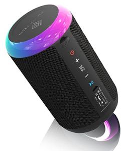 Portable Bluetooth Speaker with RGB Light & Rich Bass