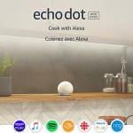 Alexa Smart Speaker with Clock - Glacier White