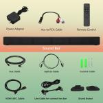 DR.J Soundbar with Subwoofer for TV