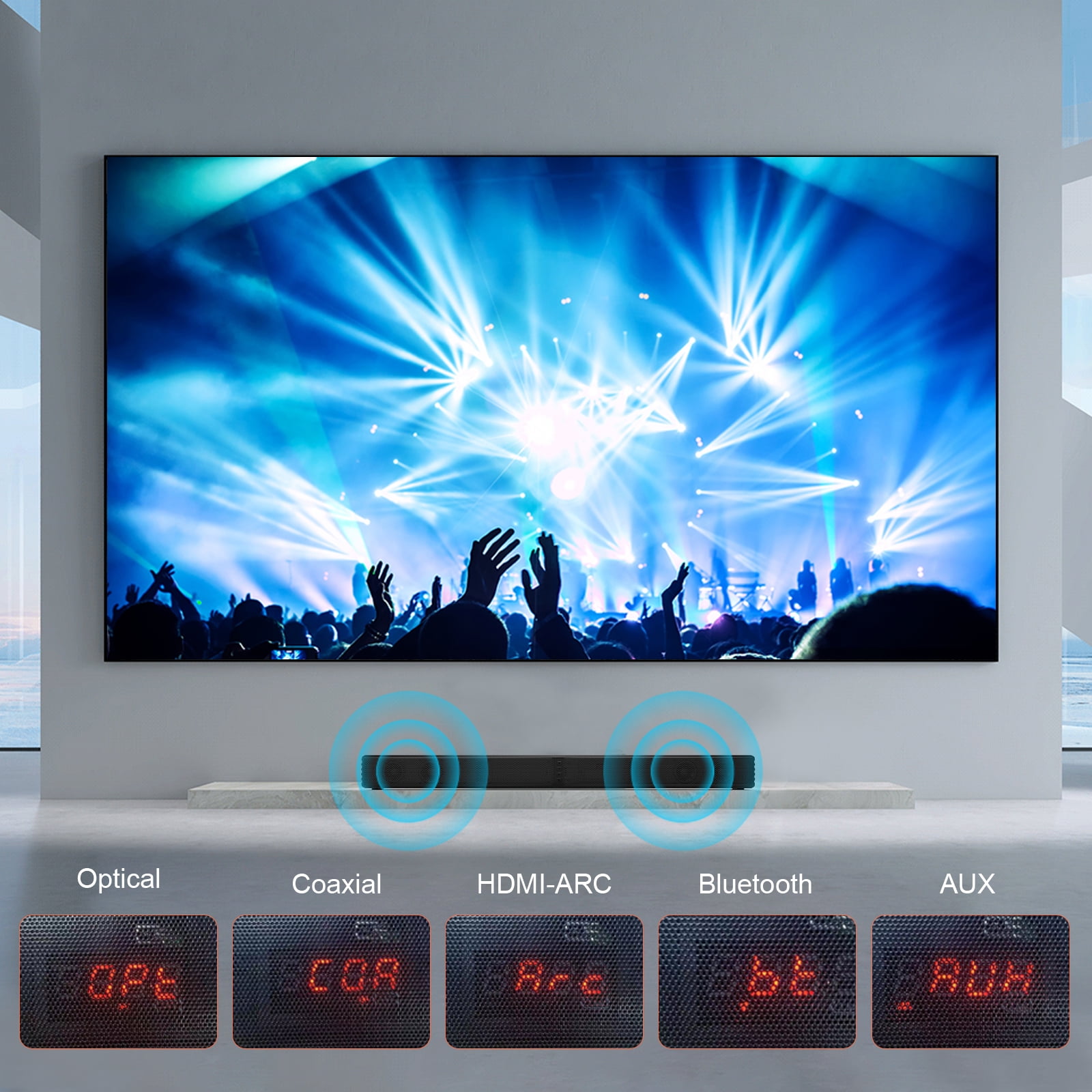 DR.J Soundbar with Subwoofer for TV