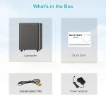 Compact Down-Firing Subwoofer for Home Theater - Black