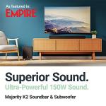 MAJORITY K2 Sound Bar Subwoofer | 150W 2.1 Stereo
