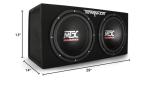 MTX Terminator Series 12" Dual Sub Enclosure