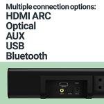 MAJORITY K2 Sound Bar Subwoofer | 150W 2.1 Stereo