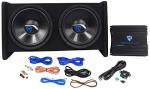 Rockville RV12.2B 1200W Dual Subwoofer System