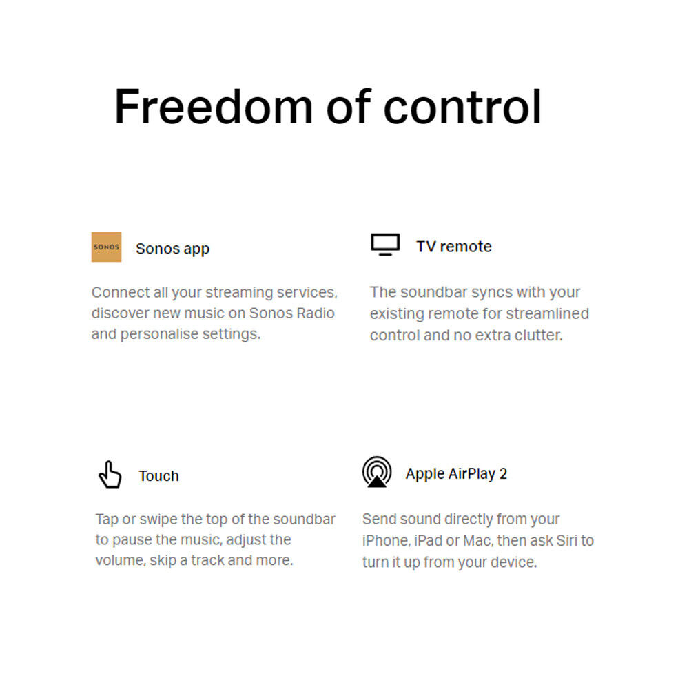 Sonos Beam Smart Soundbar - White - Gen 1