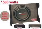 12" Bass Subwoofer Box Car Audio 1500 Watts PASSIVE BOX New first time in UK