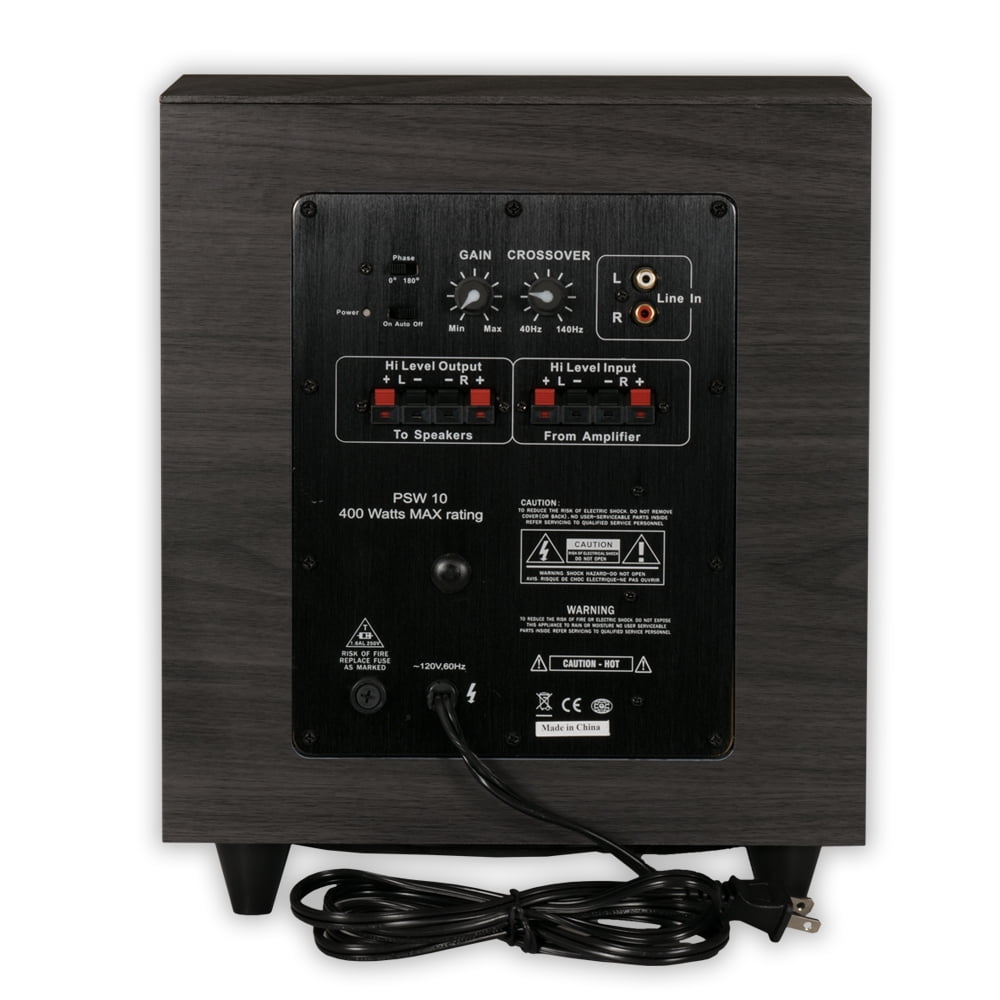 Acoustic Audio 10" Powered Subwoofer (Black)