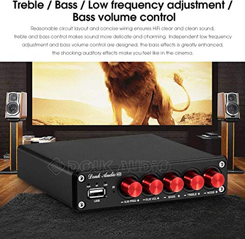 Bluetooth Hifi Integrated Amplifier for Passive Speakers/Subwoofer