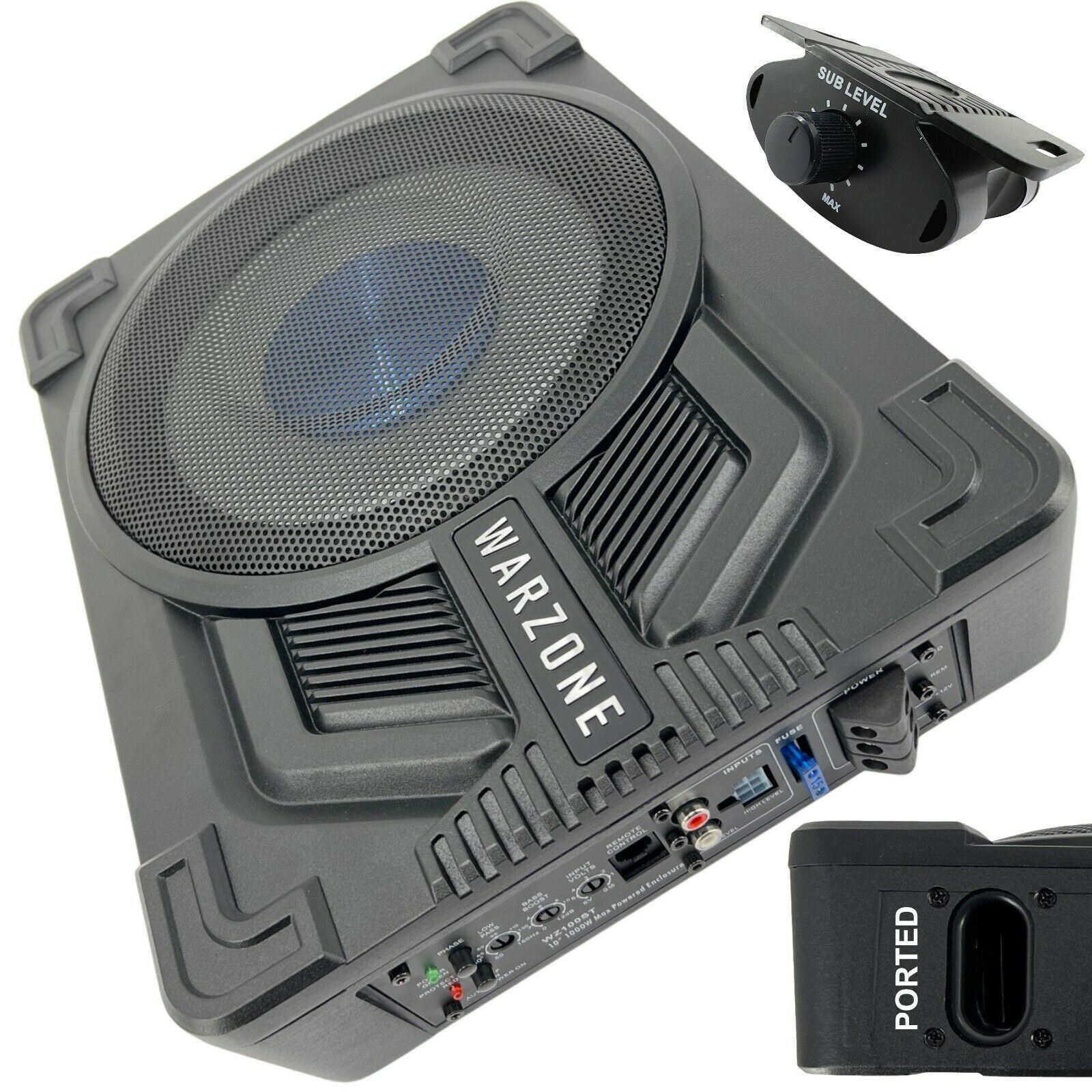 Compact 10" Under Seat Powered Subwoofer