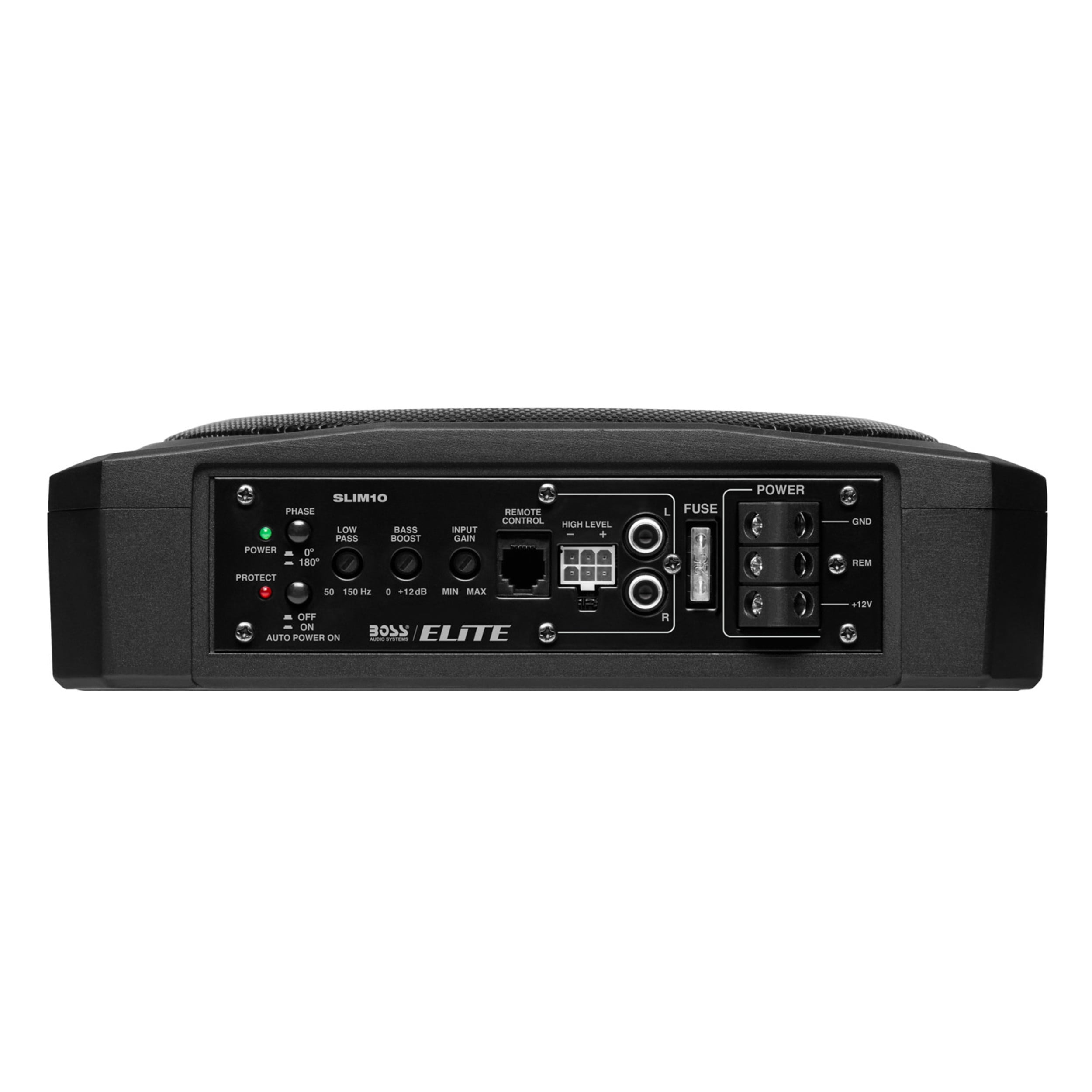 10" Low-Profile Car Subwoofer with Amplifier