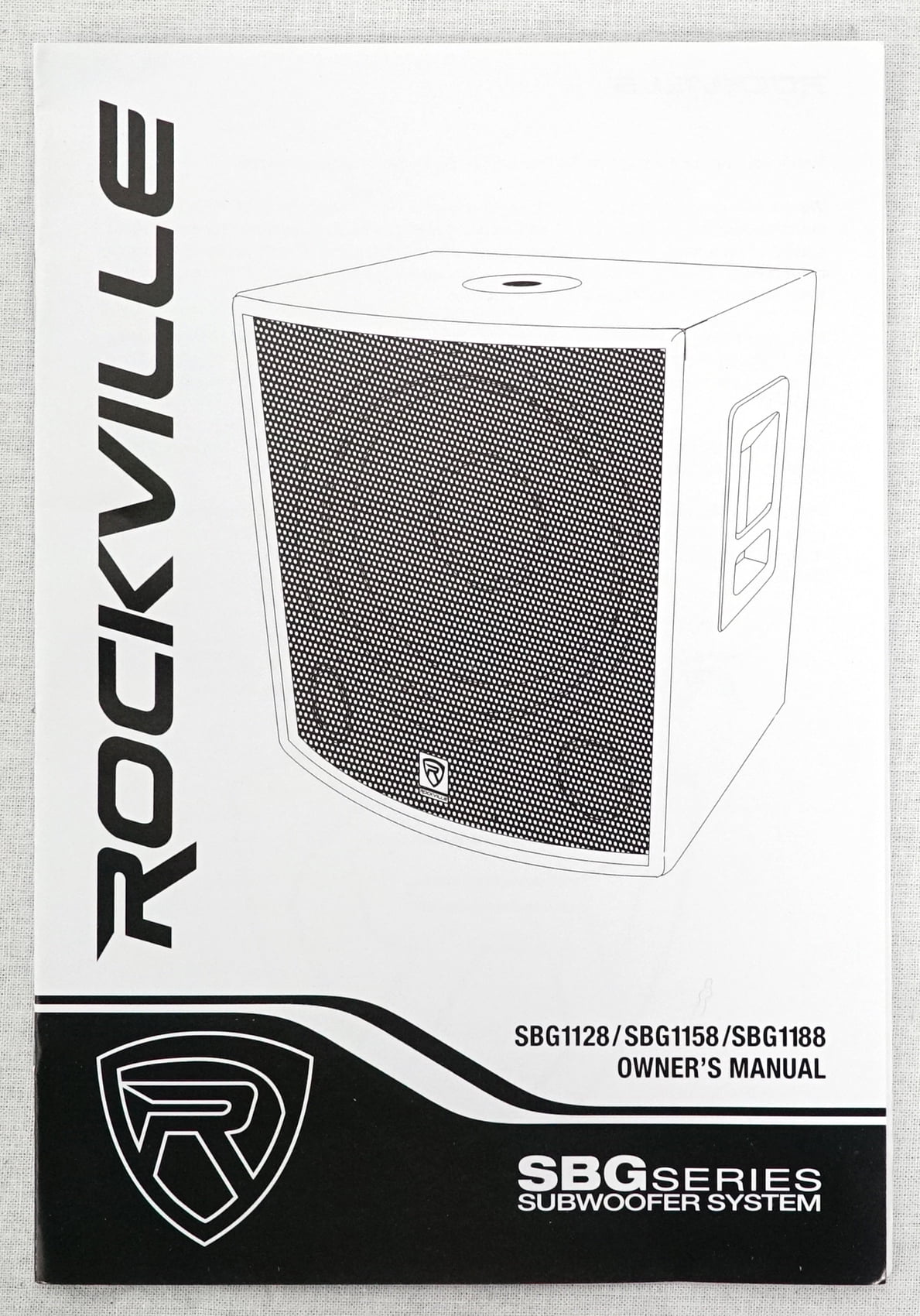 Rockville SBG1128 12" 600 Watt Passive Pro DJ Subwoofer, MDF Cabinet/Pole Mount