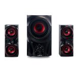 Red Bluetooth Speaker System with Subwoofer