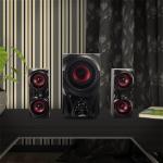 Red Bluetooth Speaker System with Subwoofer