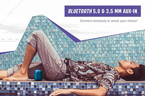 Portable Waterproof Bluetooth Speaker with Voice Control