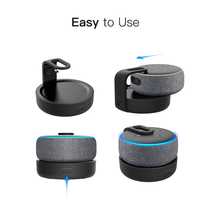 GGMM D3 Battery Base for Amazon Echo Dot