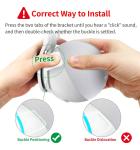 Wall Mount for Alexa Dot 4th Gen - White