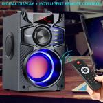 Portable Bluetooth Speaker with Party Light & FM Radio