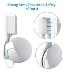 Wall Mount for Alexa Dot 4th Gen - White