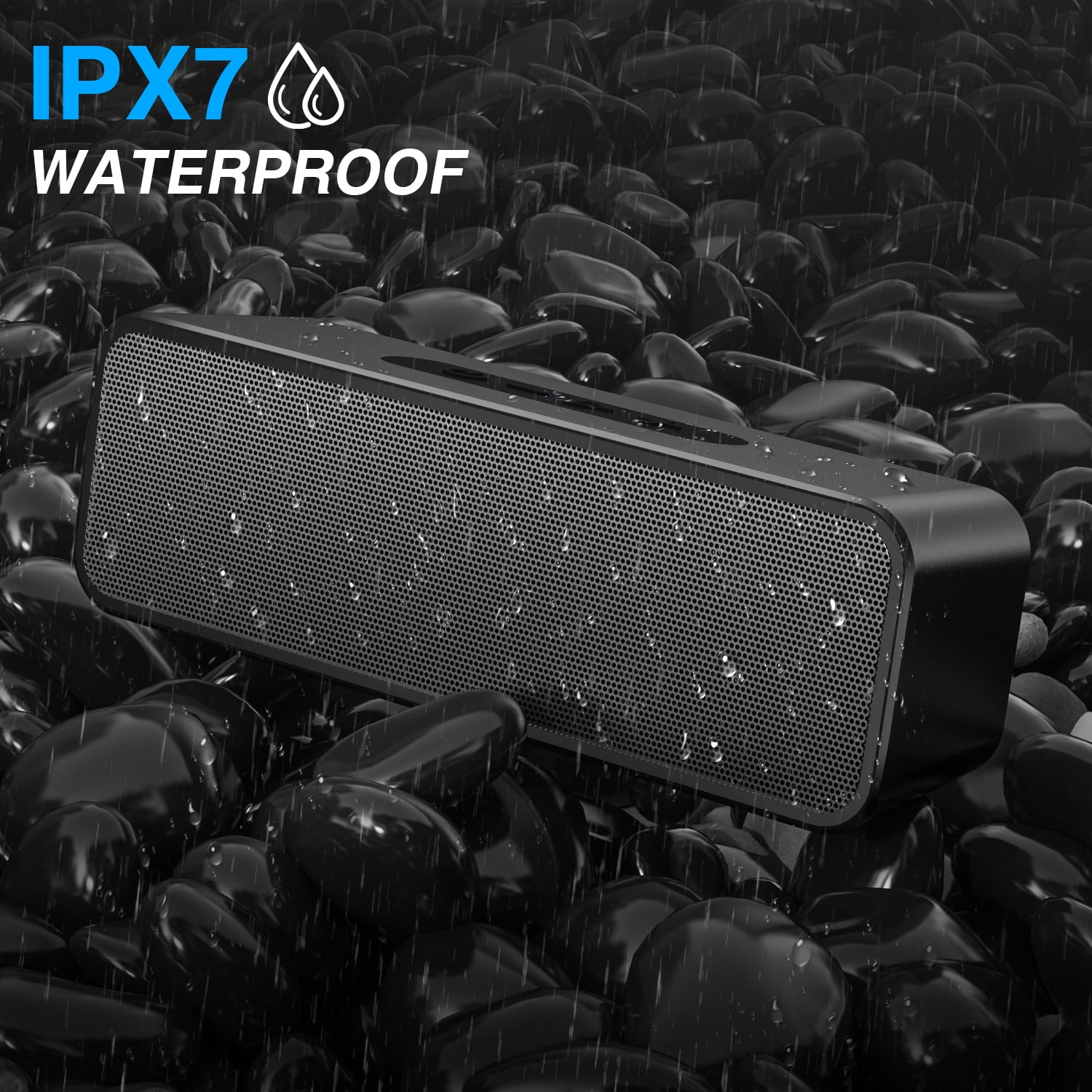 Bluetooth Outdoor Speaker with Loud Stereo Sound