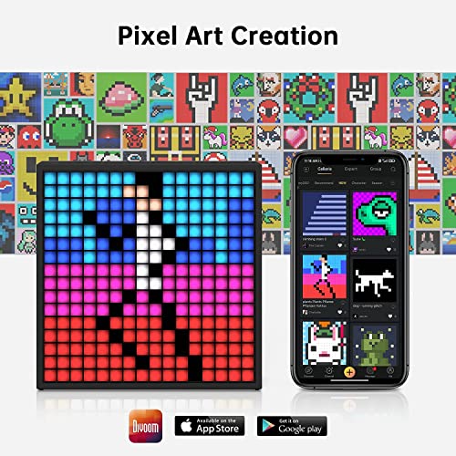 Pixel Art LED Bluetooth Speaker with Alarm Clock