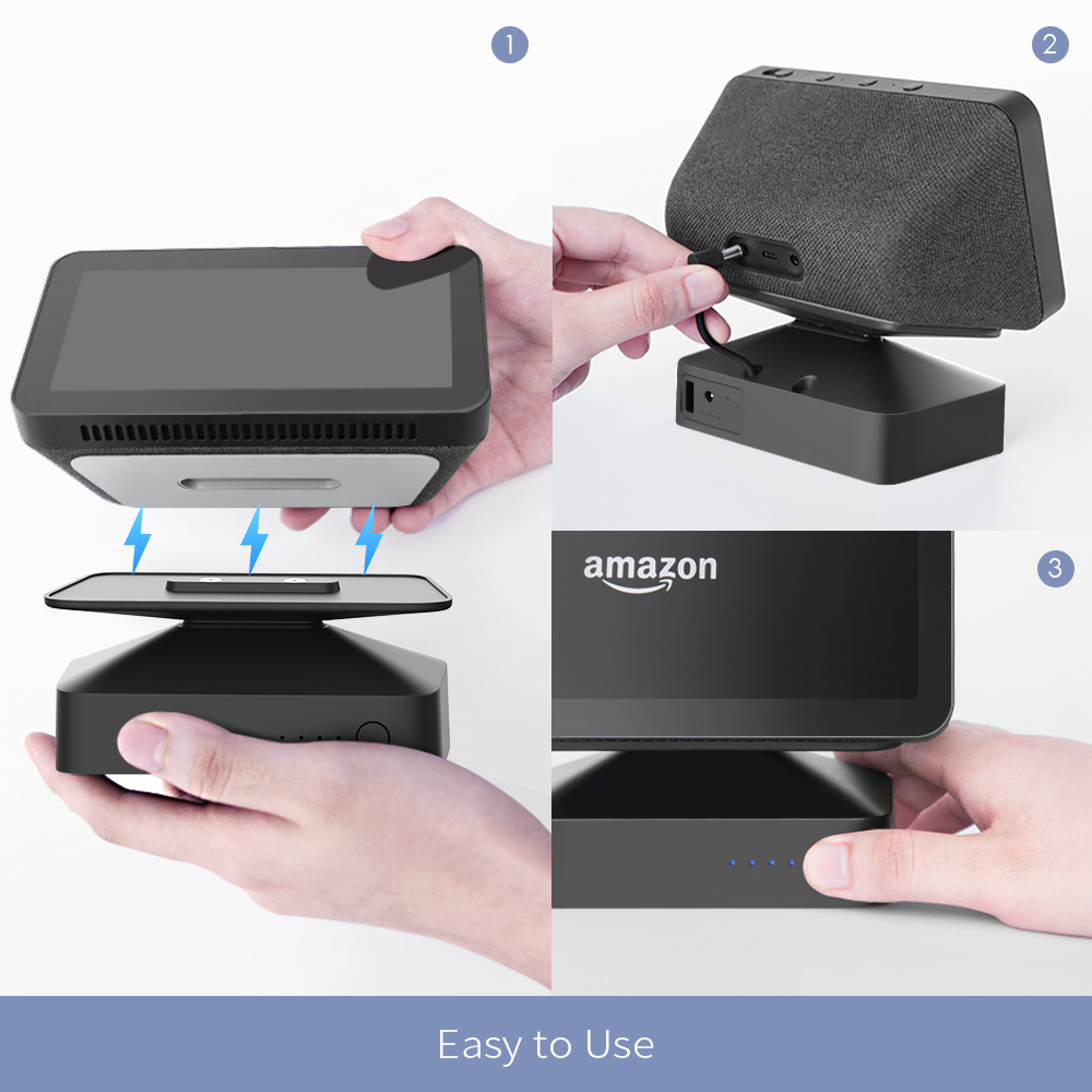 GGMM ES5 Battery Base for Amazon Echo Show 5