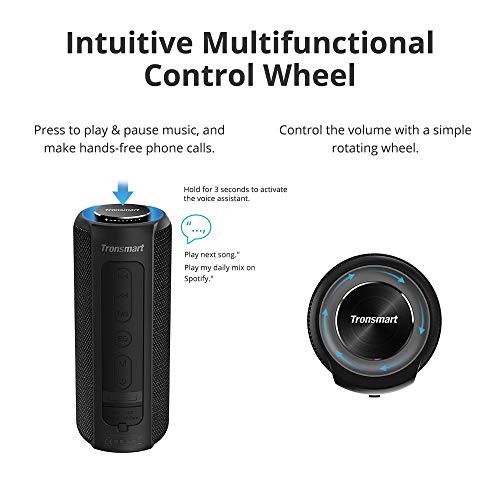 40W Outdoor Bluetooth Speaker with Tri-Bass Effects