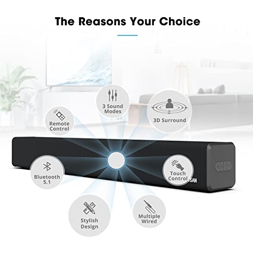 Bestisan 2.1 Channel 100W Soundbar with Subwoofer