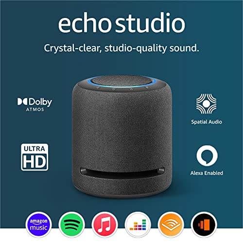 Echo Studio Smart Speaker with Dolby Atmos - Charcoal
