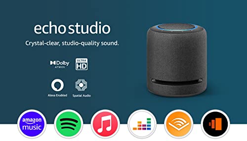 Echo Studio Smart Speaker with Dolby Atmos - Charcoal