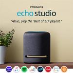 Certified Refurbished Echo Studio: High-fidelity 3D Alexa Speaker