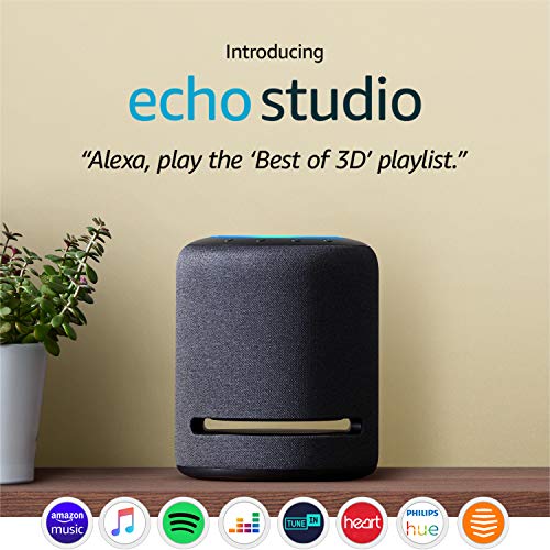 Certified Refurbished Echo Studio: High-fidelity 3D Alexa Speaker