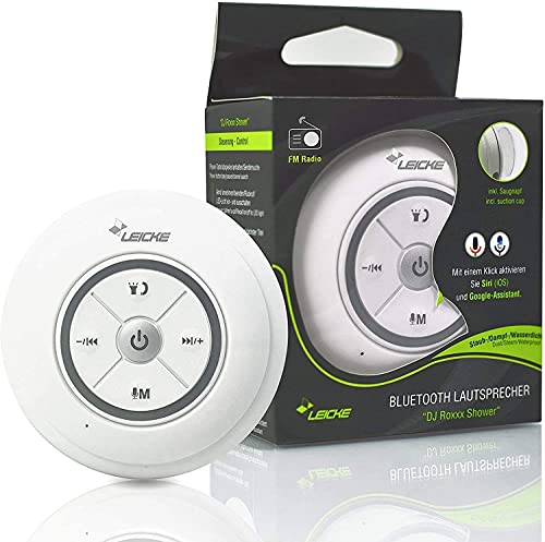 Waterproof Bluetooth Shower Speaker with Voice Control