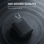 Portable Bluetooth speaker with HD sound and 12-hour playtime