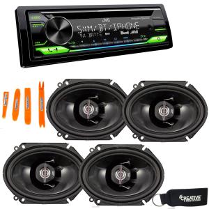 JVC CD Bluetooth Receiver + Speakers