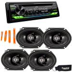 JVC CD Bluetooth Receiver + Speakers