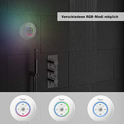 Waterproof Bluetooth Shower Speaker with Voice Control