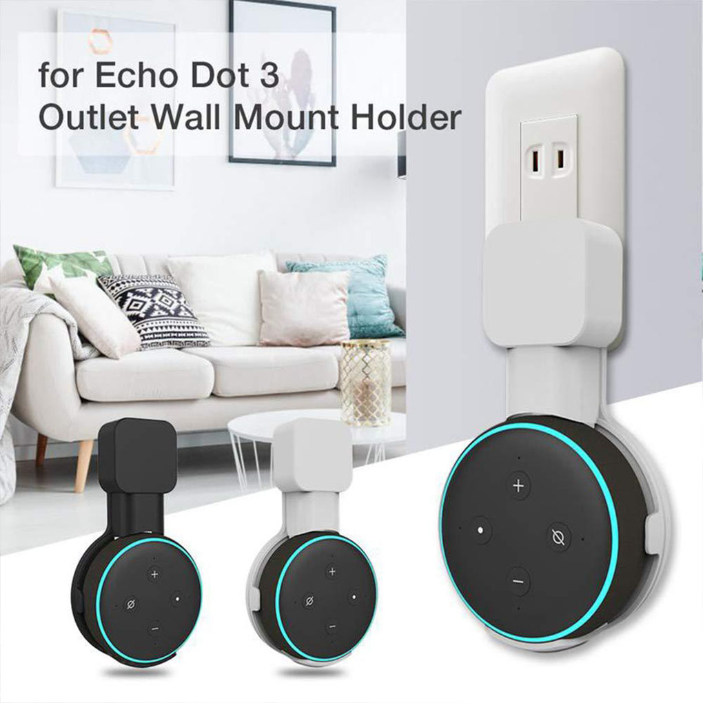 Echo Dot 3 Wall Mount with Cable Management