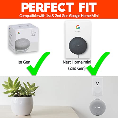 Wall Mount for Google Home Mini (White)