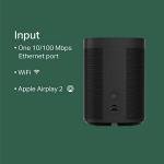 Smart Sonos One speaker with voice control (Black)