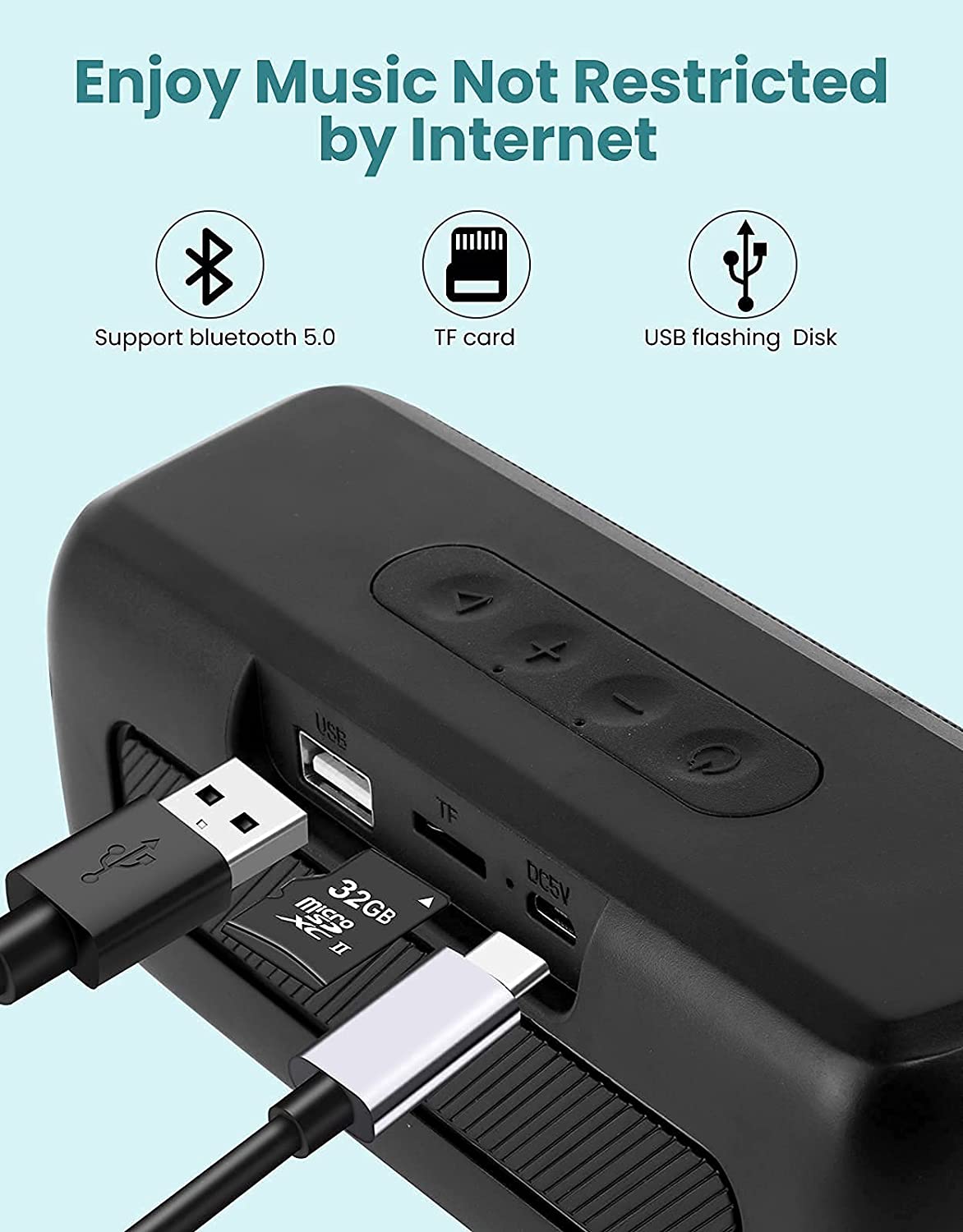 Wireless Portable TWS Speaker for Home and Travel