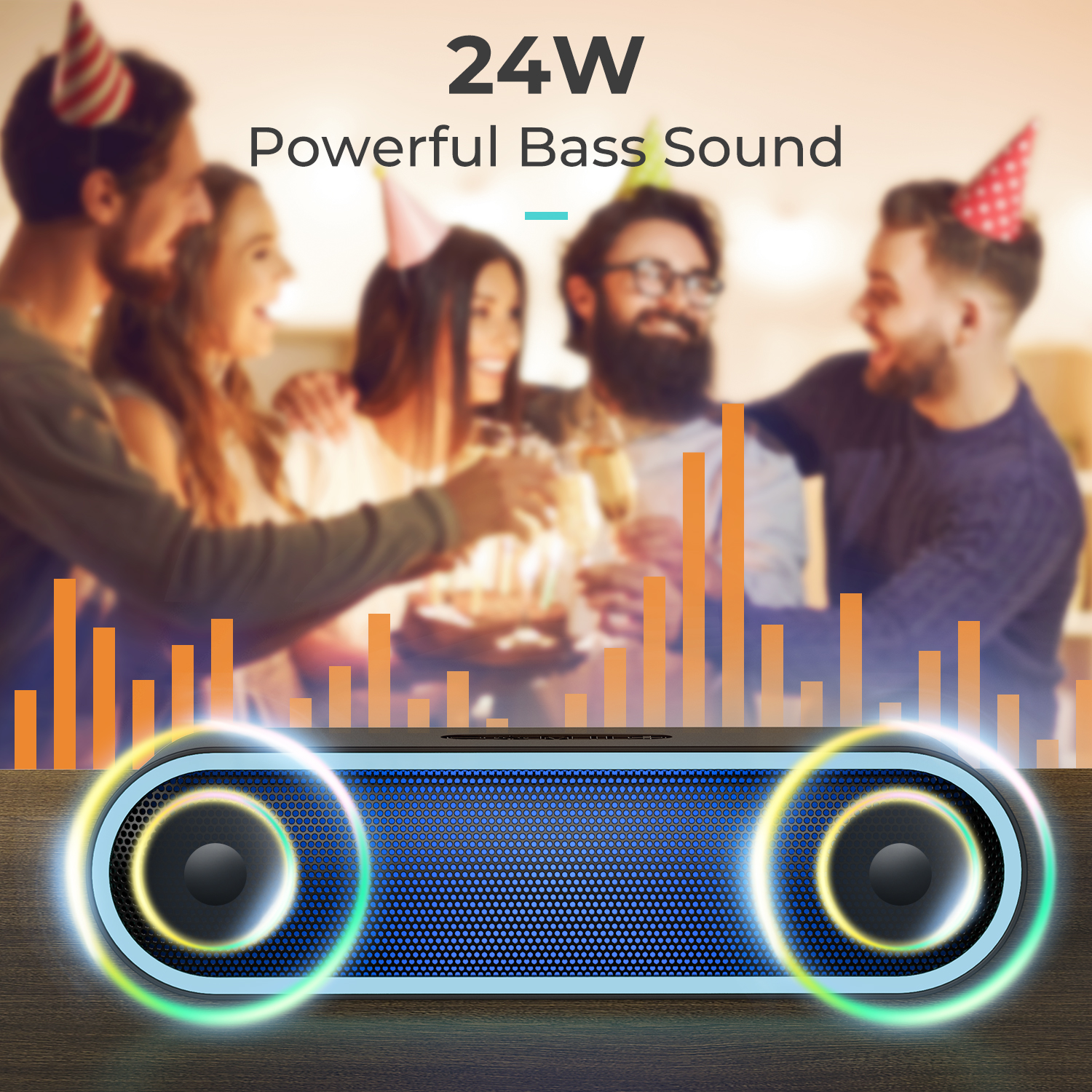 Colorful Bluetooth Speakers for Home and Office