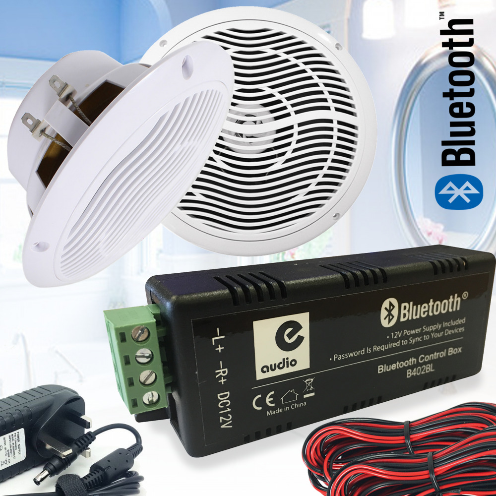 Bluetooth Moisture Resistant Ceiling Speaker Kit