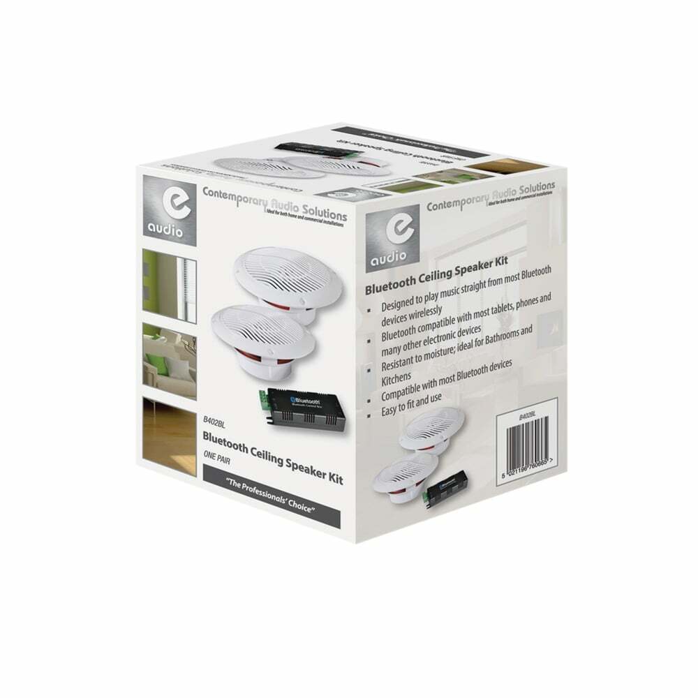 Bluetooth Moisture Resistant Ceiling Speaker Kit